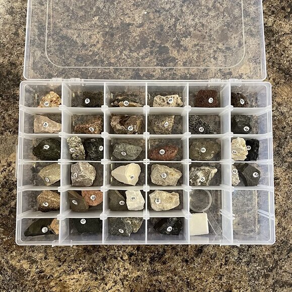 2pack 36 Grids Clear Plastic Organizer Box Container Jewelry Dividers women - Picture 13 of 14